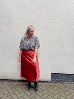 Rust A line Skirt