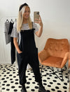Black slouchy dungarees