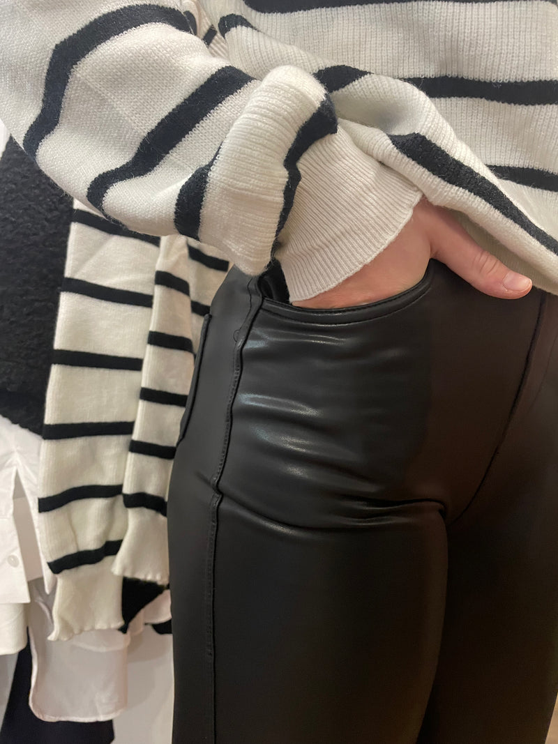 PU pocket leggings